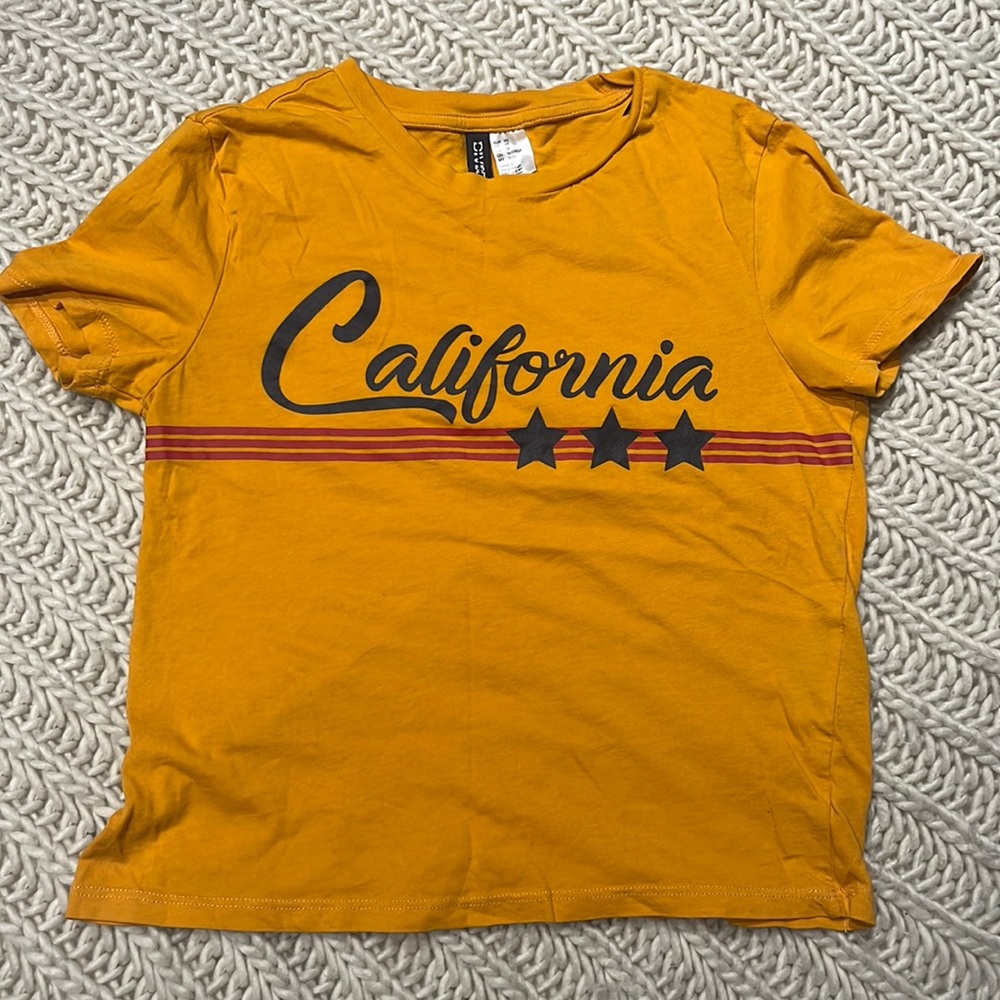 H&M California graphic crop top for women